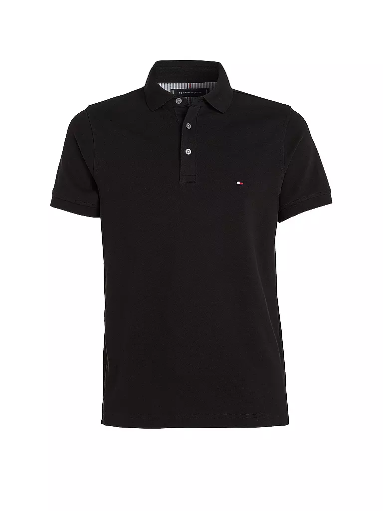 TOMMY HILFIGER Poloshirt Slim Fit schwarz