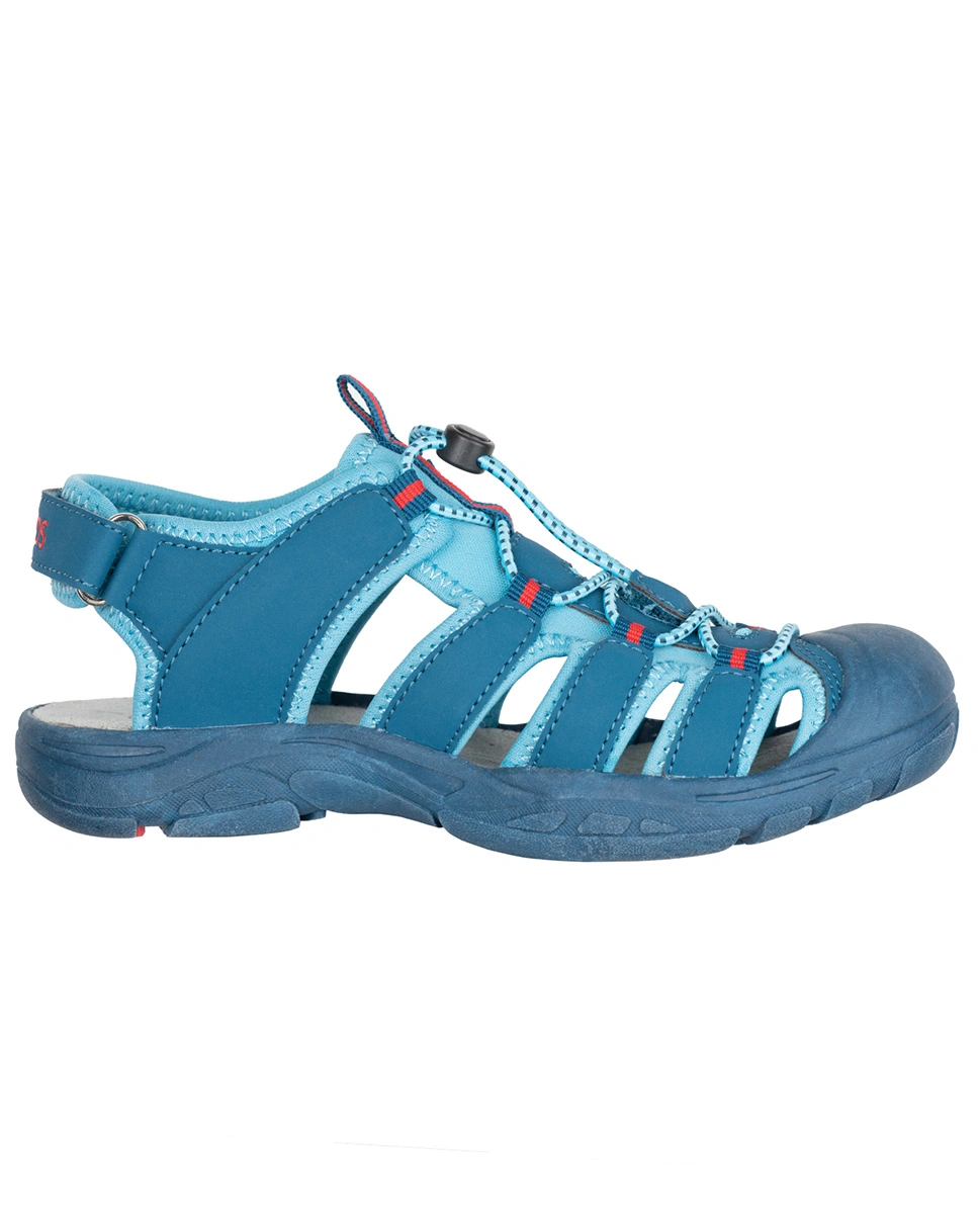 Trekking-SandaKids KVALVIKA in dolphin blue/spicy red