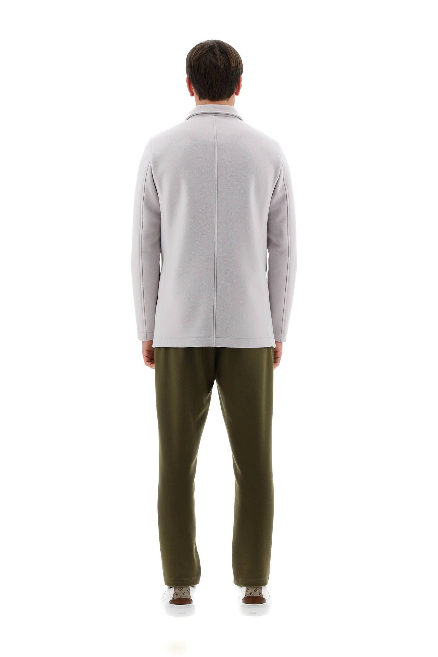 Herno| Herren Kurzmantel aus Wolle und Kaschmir CABAN COAT