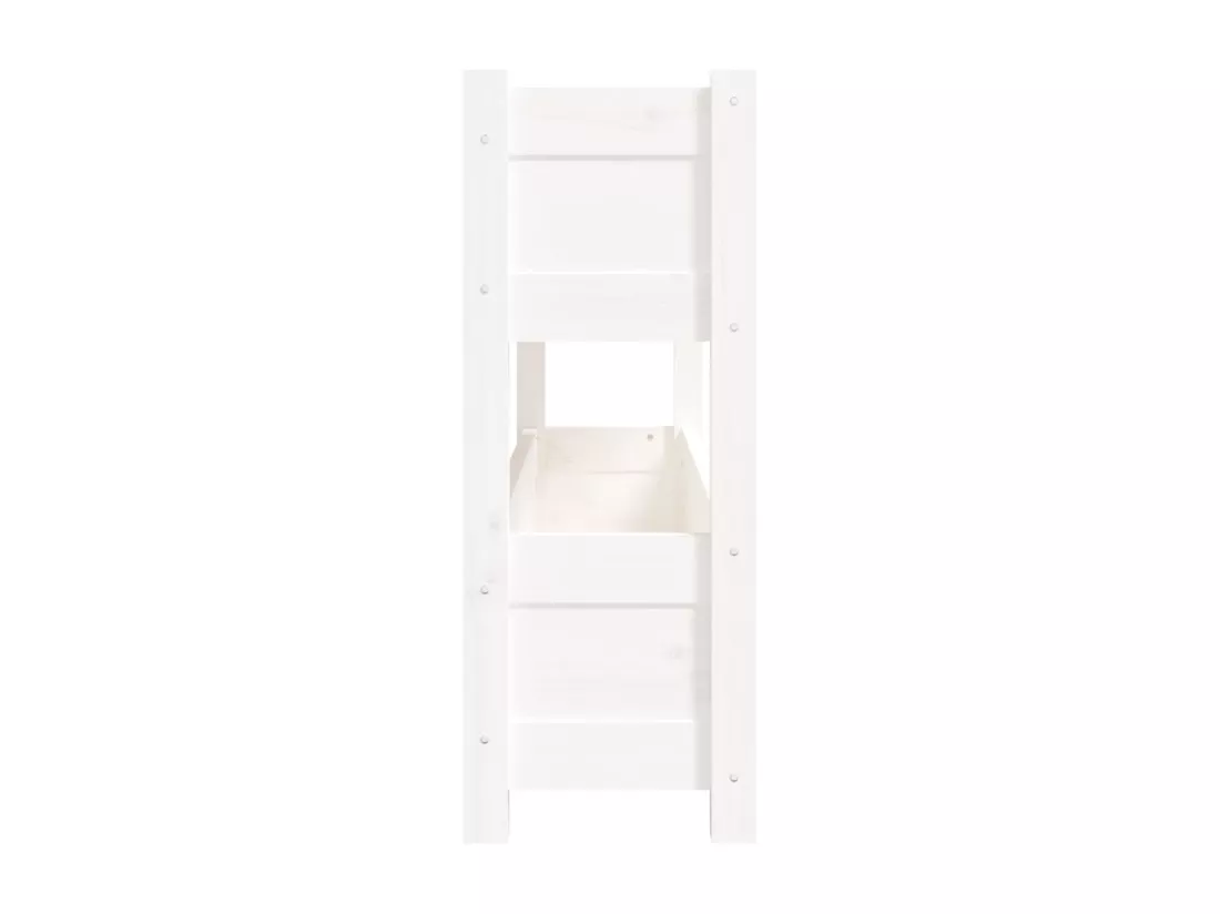 Jardinière bac lit surélevé bois blanche 112 x 25 x 66 cm 02_0037399