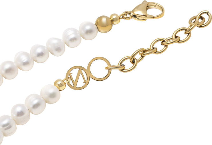 Nialaya Men's Evil Eye Pearl Choker Multi