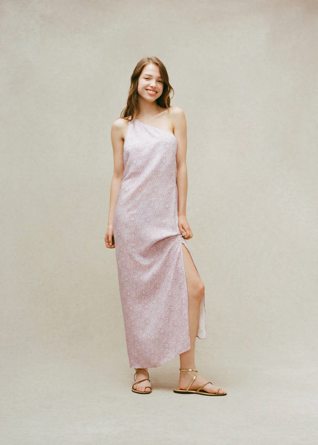MANGO TEEN jurk pastelpaars