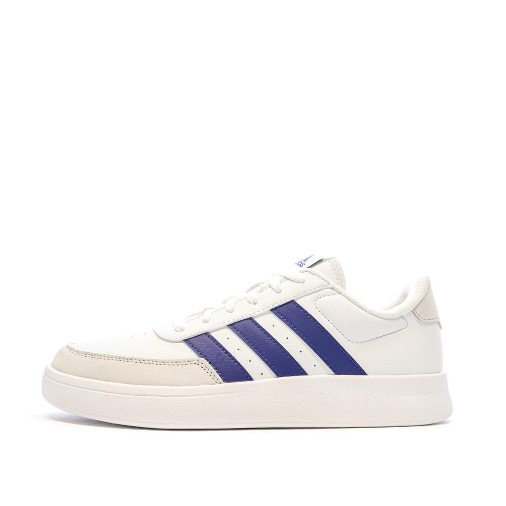 Adidas Baskets Blanches/Bleu Homme Adidas Breaknet 2.0