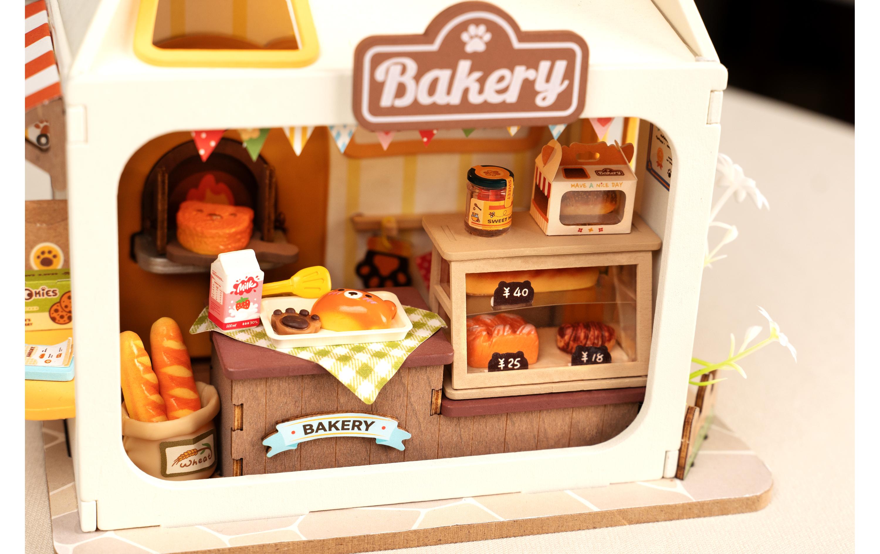 Bausatz Teddy's Brotbox3D-Puzzle aus lasergeschnittenen Holzteilen