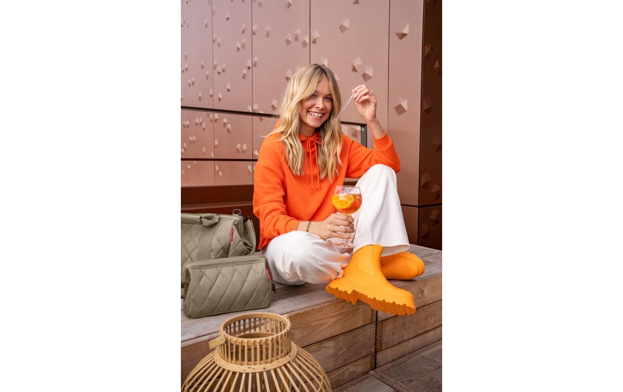 Umhängetasche Allrounder L Rhombus OliveTasche aus recyceltem Material