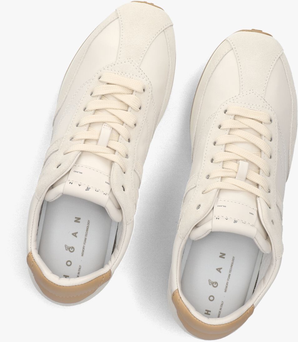 beige hogan lage sneakers h699 allacciato h