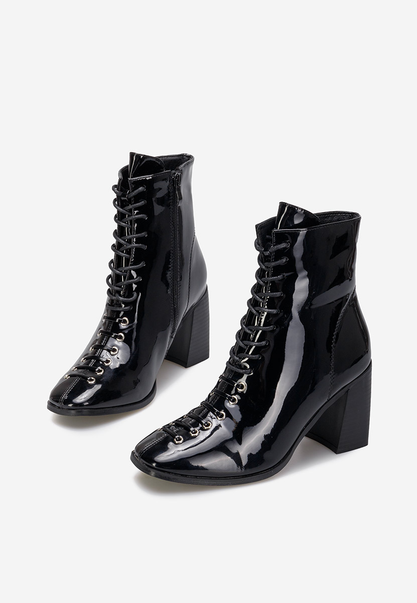 Bottines à talon noires Semeda