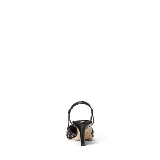 Michael Kors Alora Crystal Embellished Mesh Slingback Pump, Black, 40