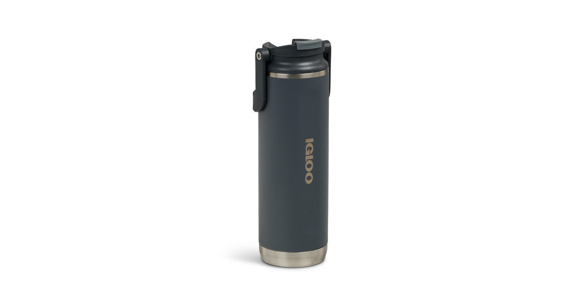 IglooFlip ‘n’ Sip Tumbler 20 oz, 0,59 liter drinkfles  (Carbon)