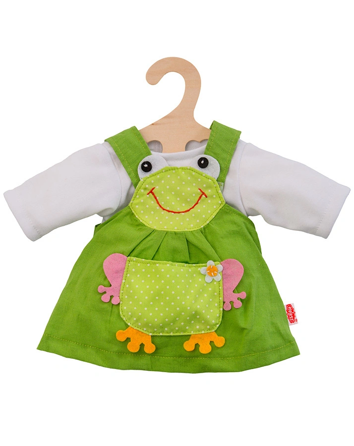 Puppen-Kleid FROSCH groß (35-45 cm)