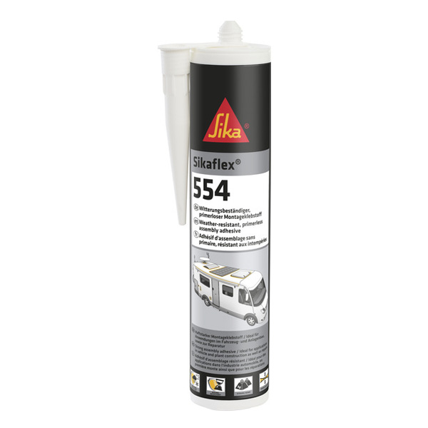 Colle Mastic surpuissante SIKAFLEX 554 Blanc 300ML