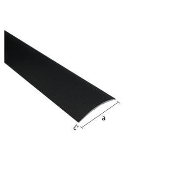 Afdekprofiel aluminium rond smoke 30x3.2x1x100mm