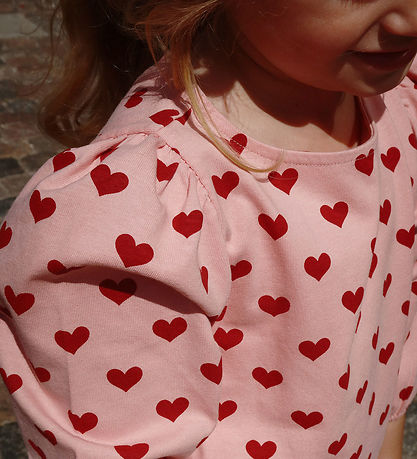Konges Sløjd Bluse - Drey Slit - Amour Rouge m. Herzen
