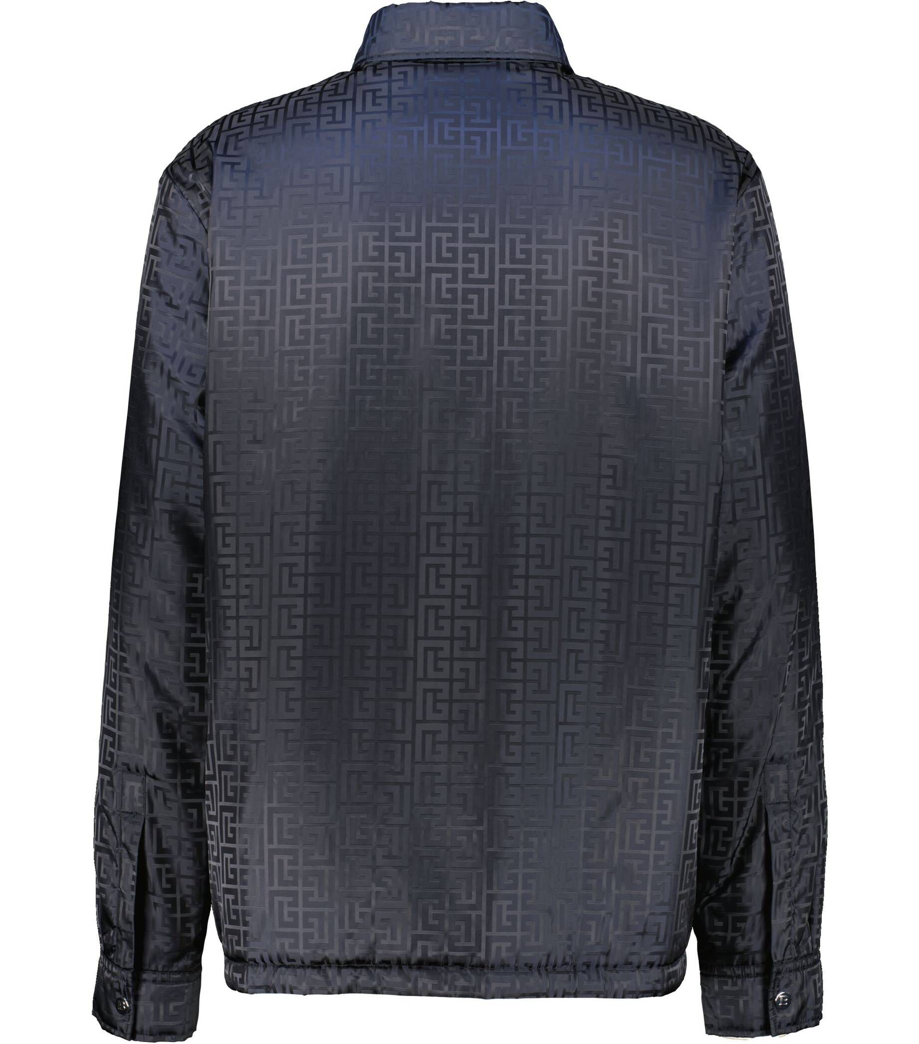 Balmain| Herren Hemdjacke JACQUARD MONOGRAM NYLON PADDED OVERSHIRT