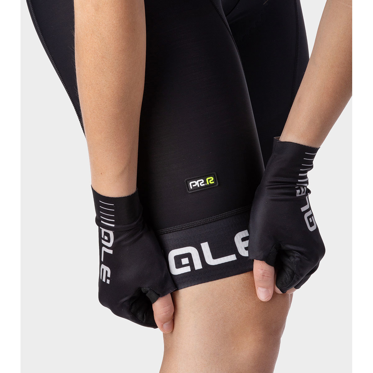 Ale PRR Strada Fietsbroek Zonder Bretels Kort Zwart/Wit Dames