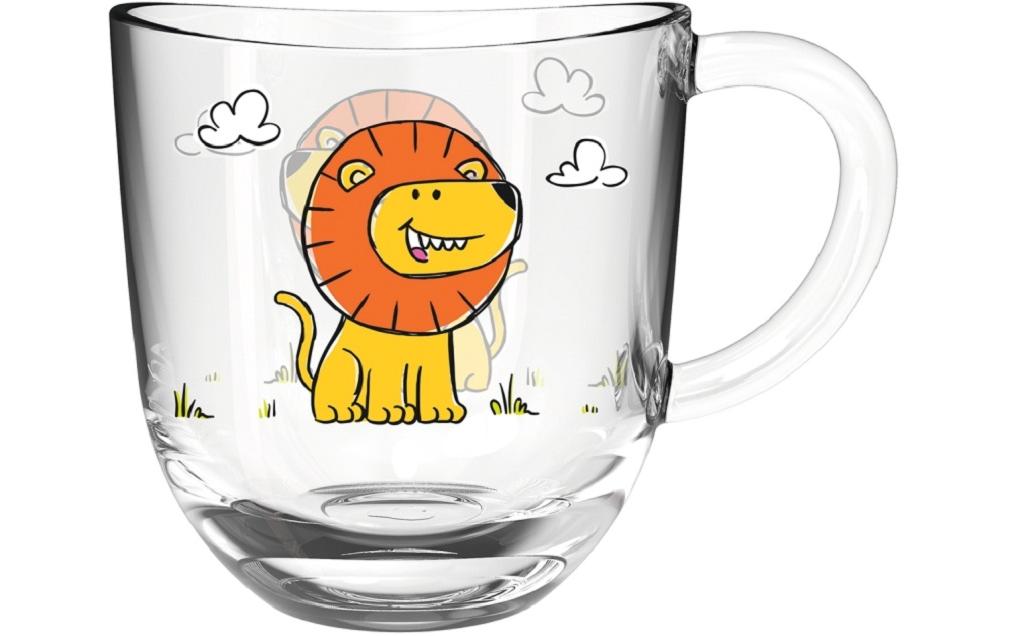 Kindertasse Bambini Löwe, 6-teiligTassen Set mit Löwen Motiv