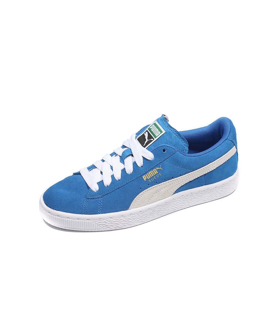 Baskets Bleu Mixte Puma Suède Classique