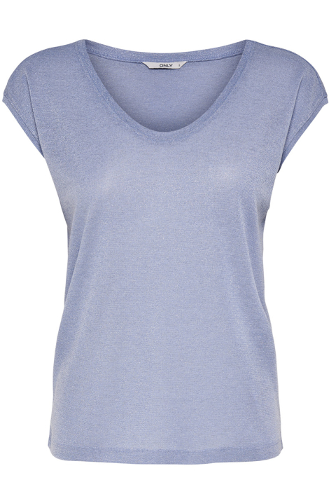 Only blauwe dames t-shirt