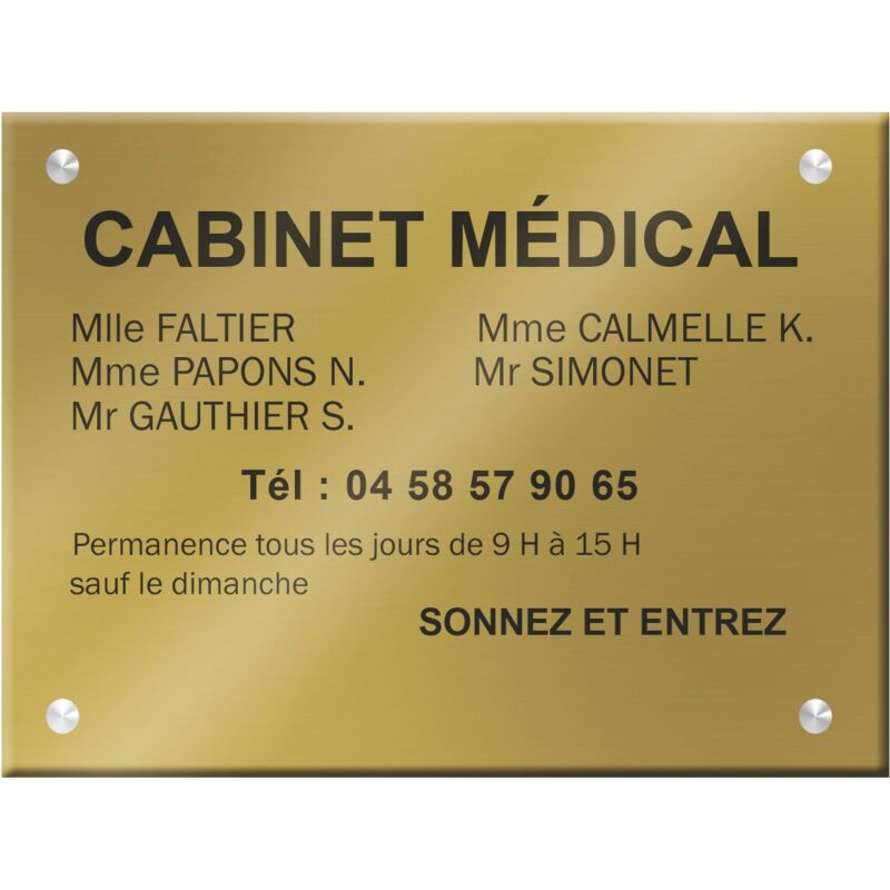 Plaque signalétique personnalisable Plexi Color aspect brillant