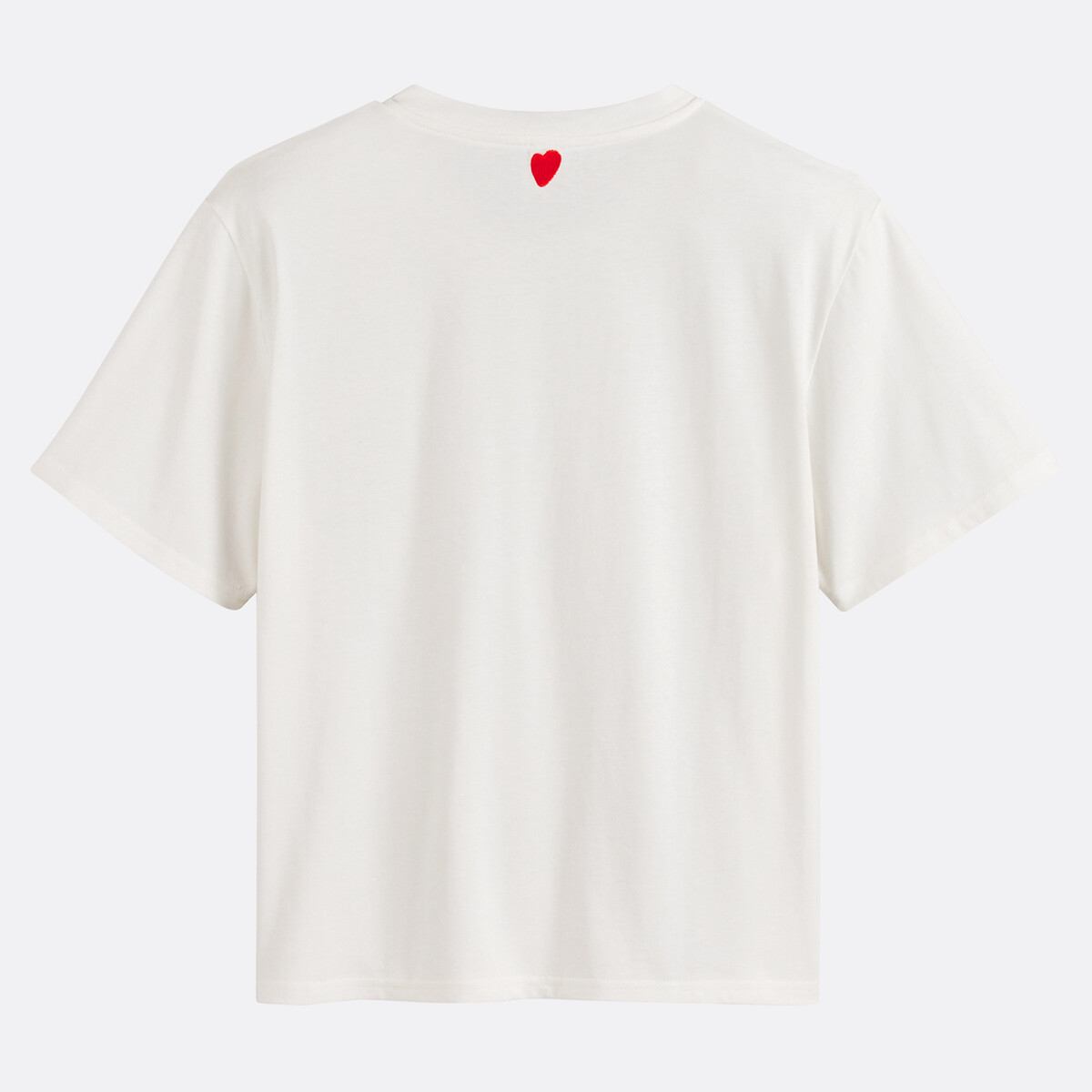 COLEÇÃO LA REDOUTE<br>Camiseta com gola redonda e mangas curtas
