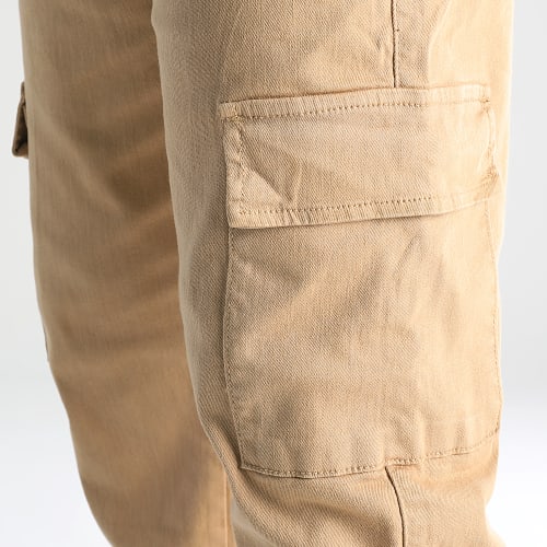Pantalon Cargo Large Avec Poches 0129 Camel