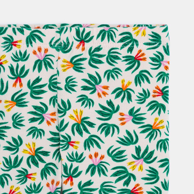 Legging bébé fille à motifs tropicaux rose Catimini Rose