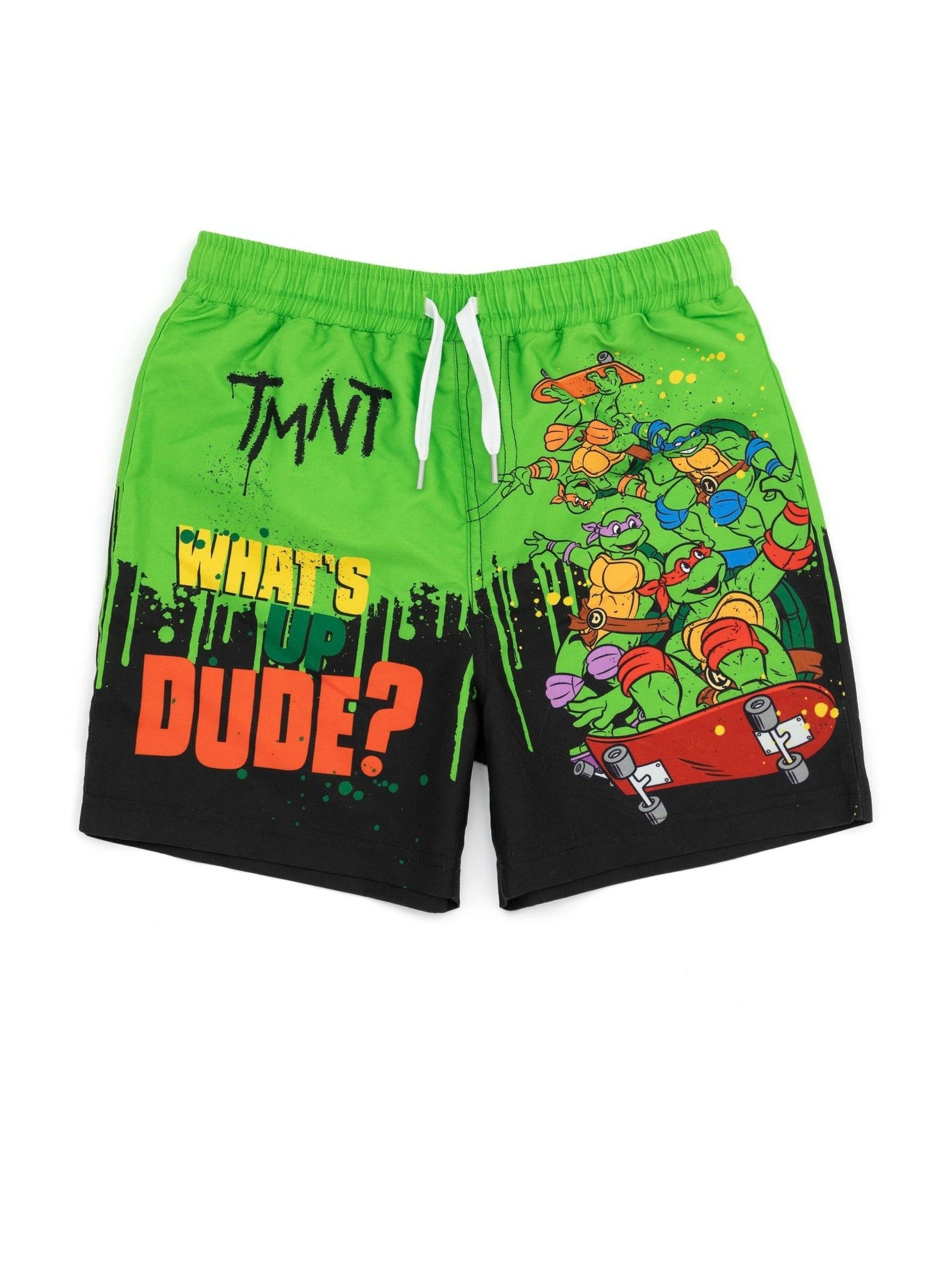 Vanilla Underground Boys - Meisjeszwemshort met luizen en luipaard- en ninjaschildpaddenprint