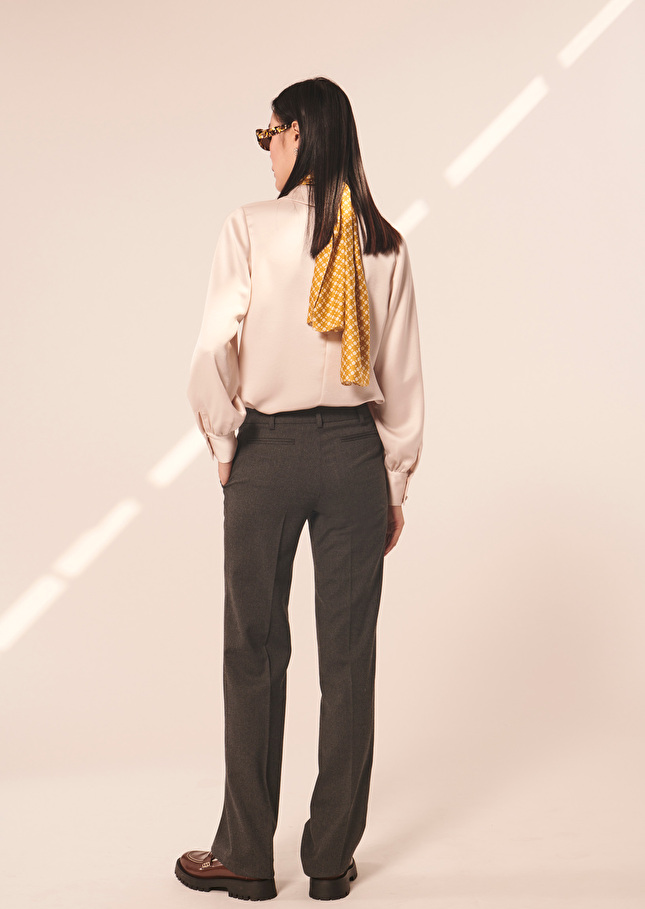 Pantalon Petergris en flanelle