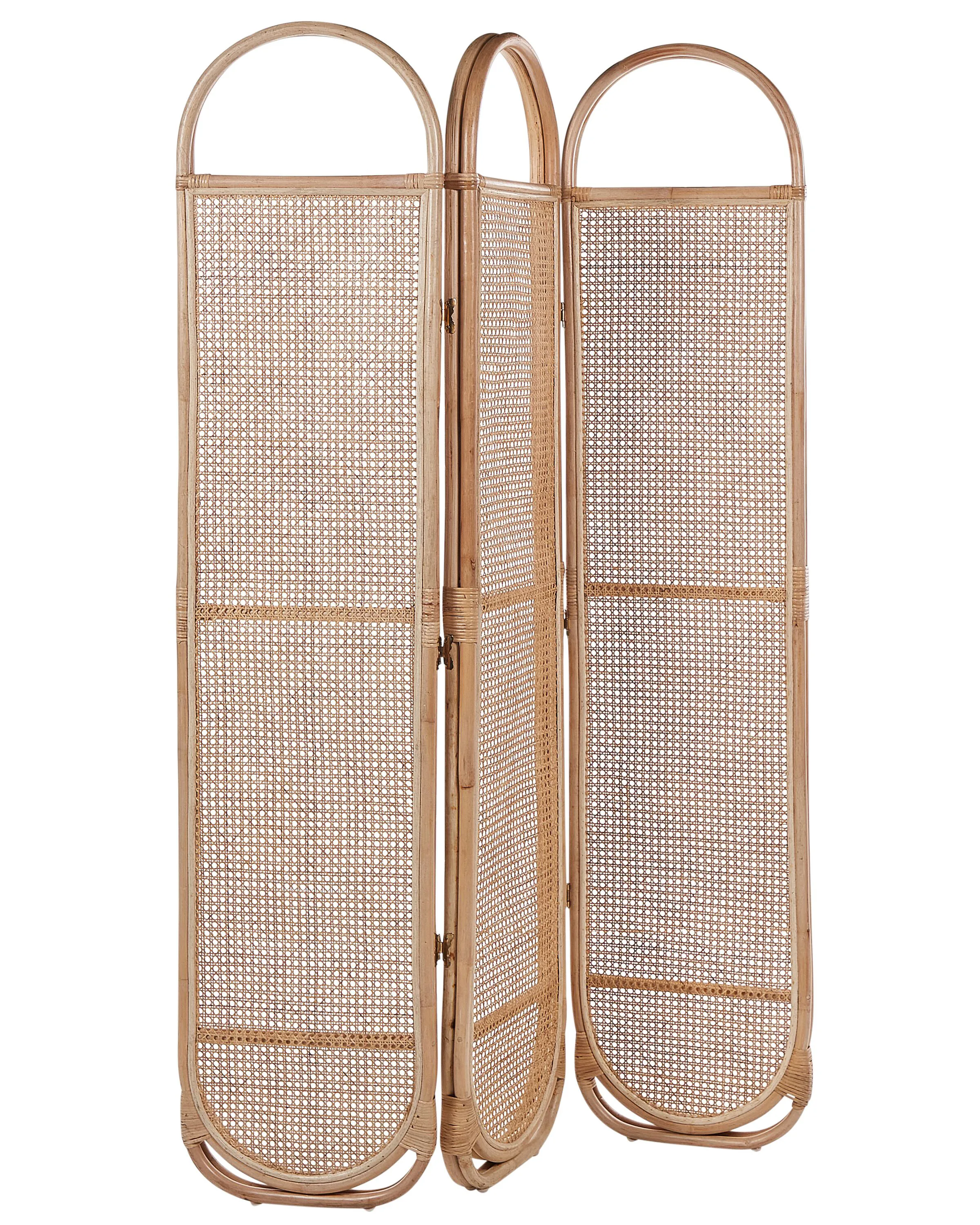 Roomdivider met 3 panelen CORTONA Lichtbruin 118 cm 180 cm