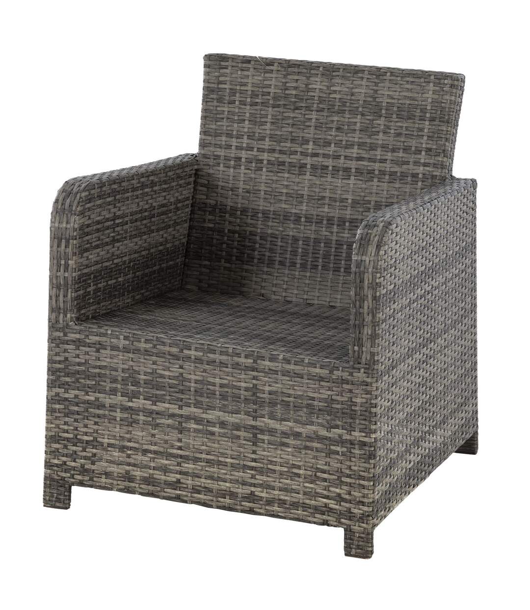 Fauteuil de jardin en résine tressée Mayari - Gris ombre