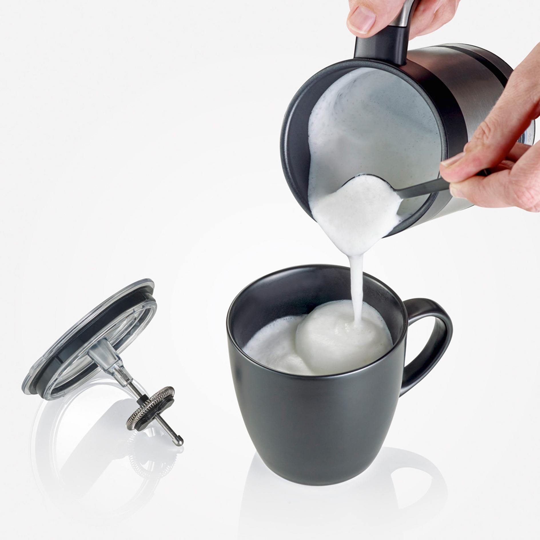 SEVERIN Milchaufschäumer SM 3584 - Edelstahl - 200 ml