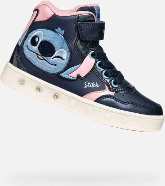 GEOX SKYLIN MEISJES Sneakers MARINEBLAUW ROZE