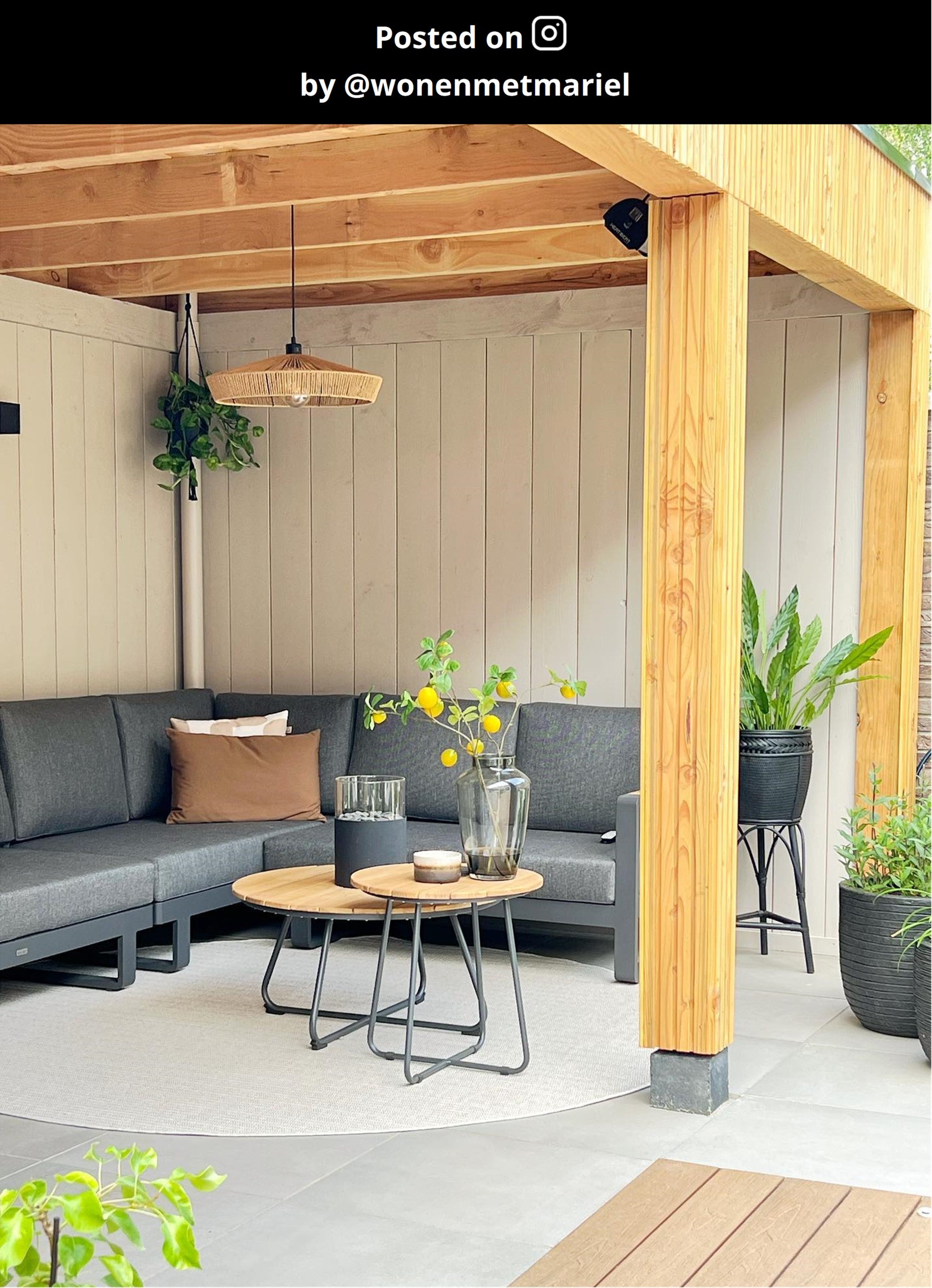 Yunkai hanglamp Ã50 naturel