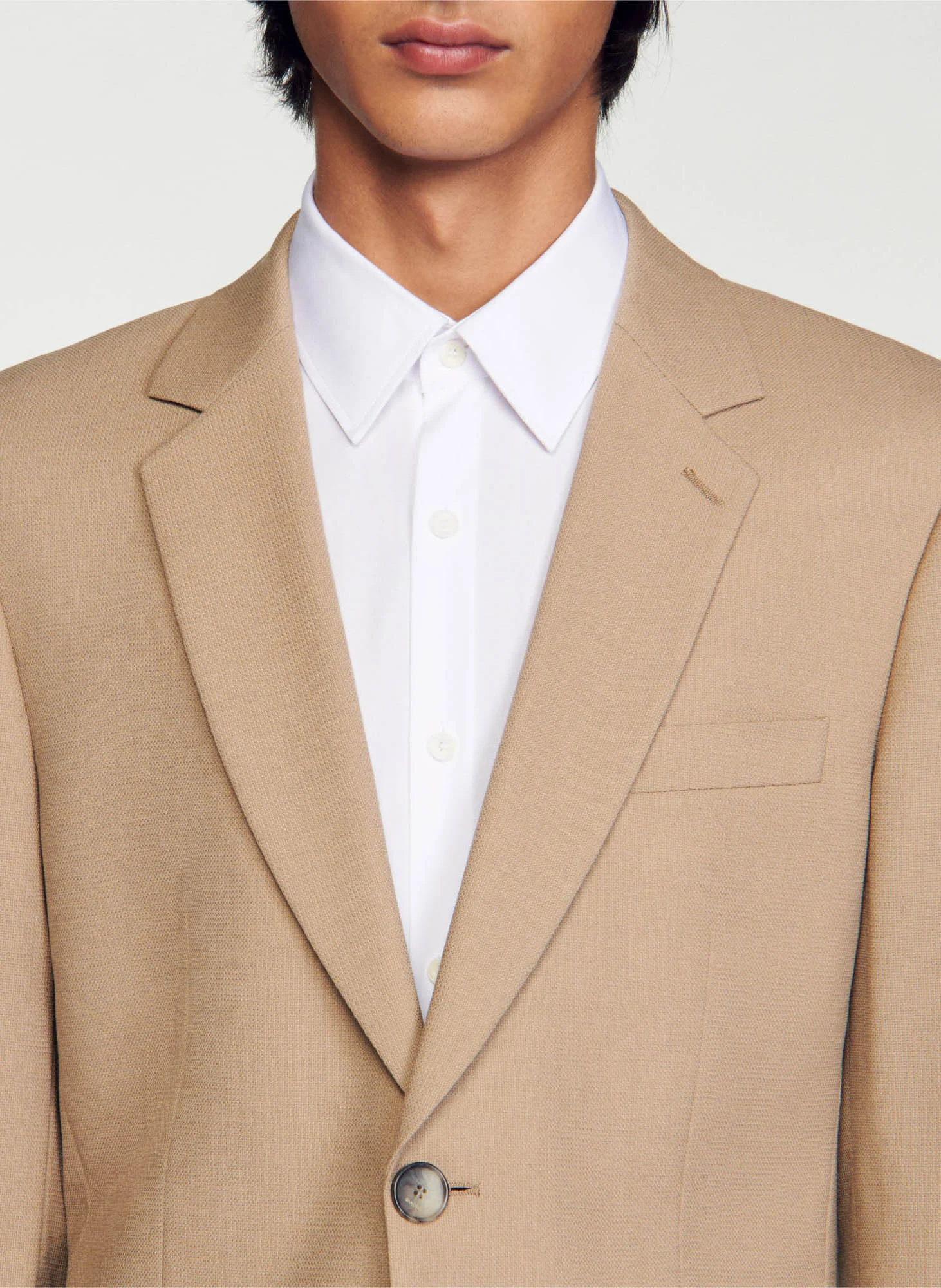 Veste de costume droite | Beige