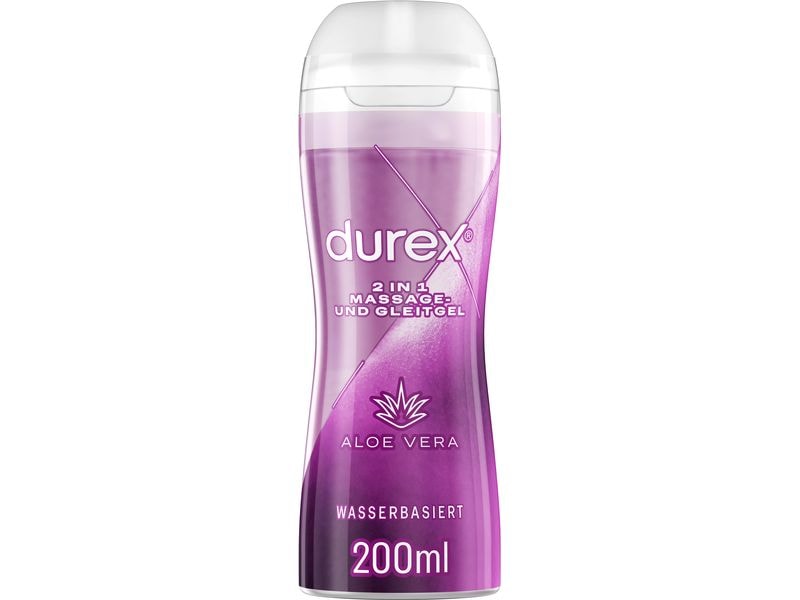 Durex Massage- & Gleitgel Play 2in1 Aloe Vera 200 ml Massage Gleitmittel Aloea Vera
