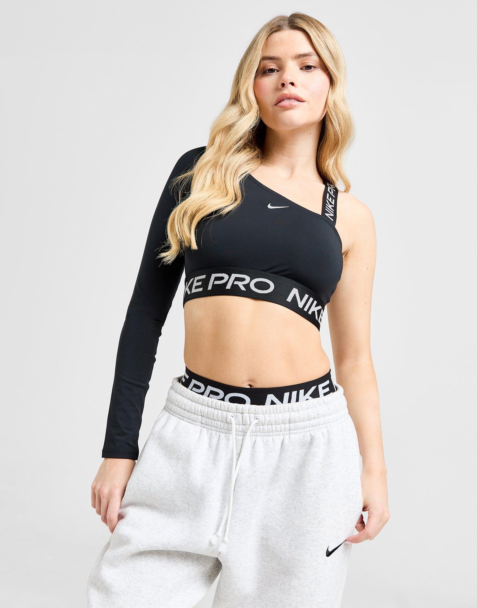 Nike Training Pro Shine Asymmetrical Crop Top