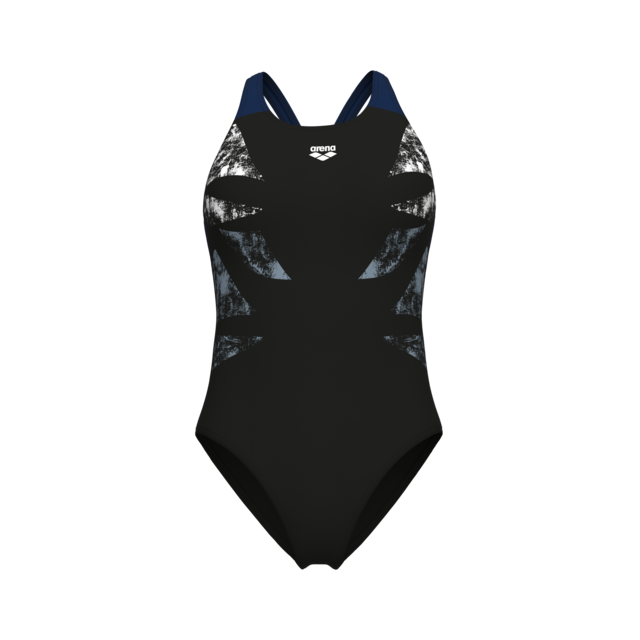 Arena Badeanzug »WOMEN'S ARENA GRAPHIC SWIMSUIT V BACK L«, 1 Stk.