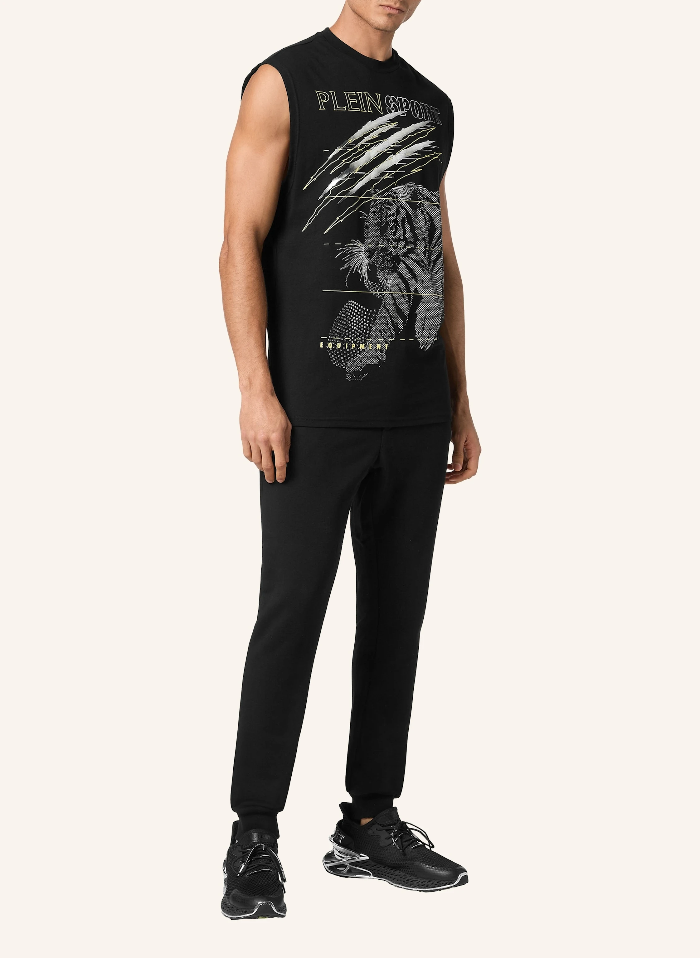 PLEIN SPORT Ärmelloses T-Shirt TIGER