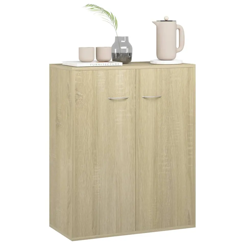 vidaXL - Dressoir - Bruin - Bewerkt hout
