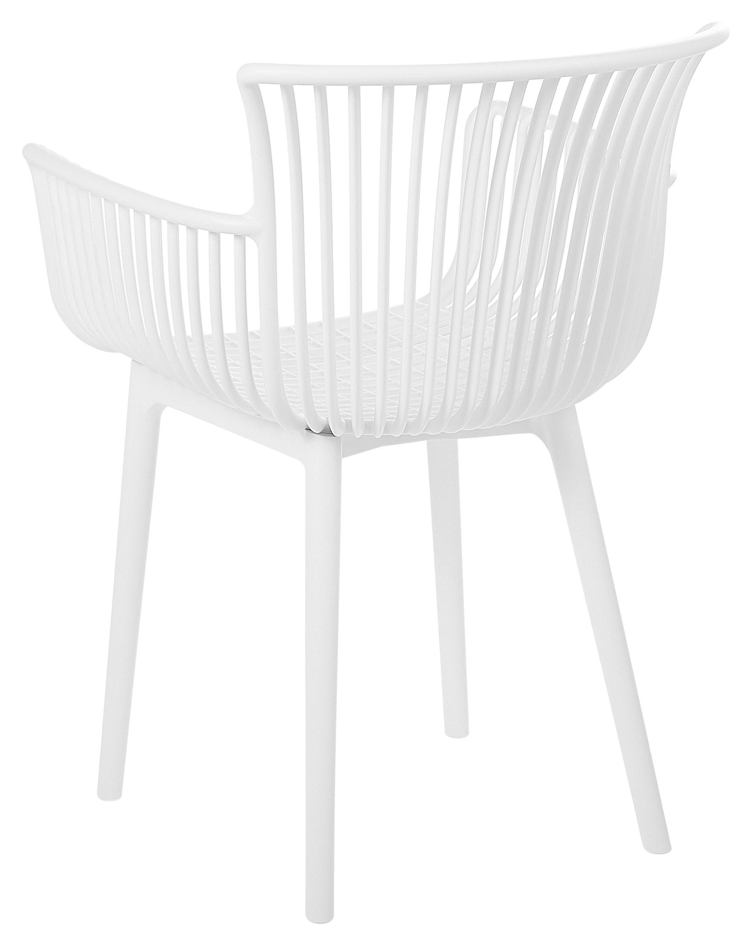 Set van 4 tuinstoelen PESARO Wit
