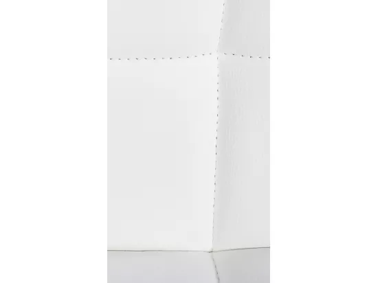 Tabouret de bar - Similicuir & Métal - Blanc - Feni