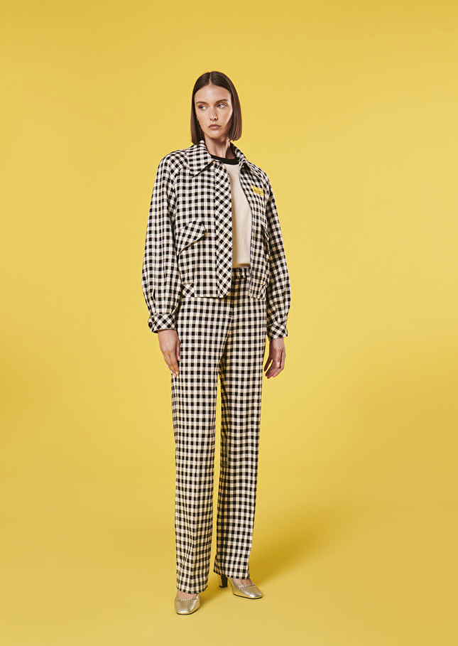 Blouson Belindanoir en vichy