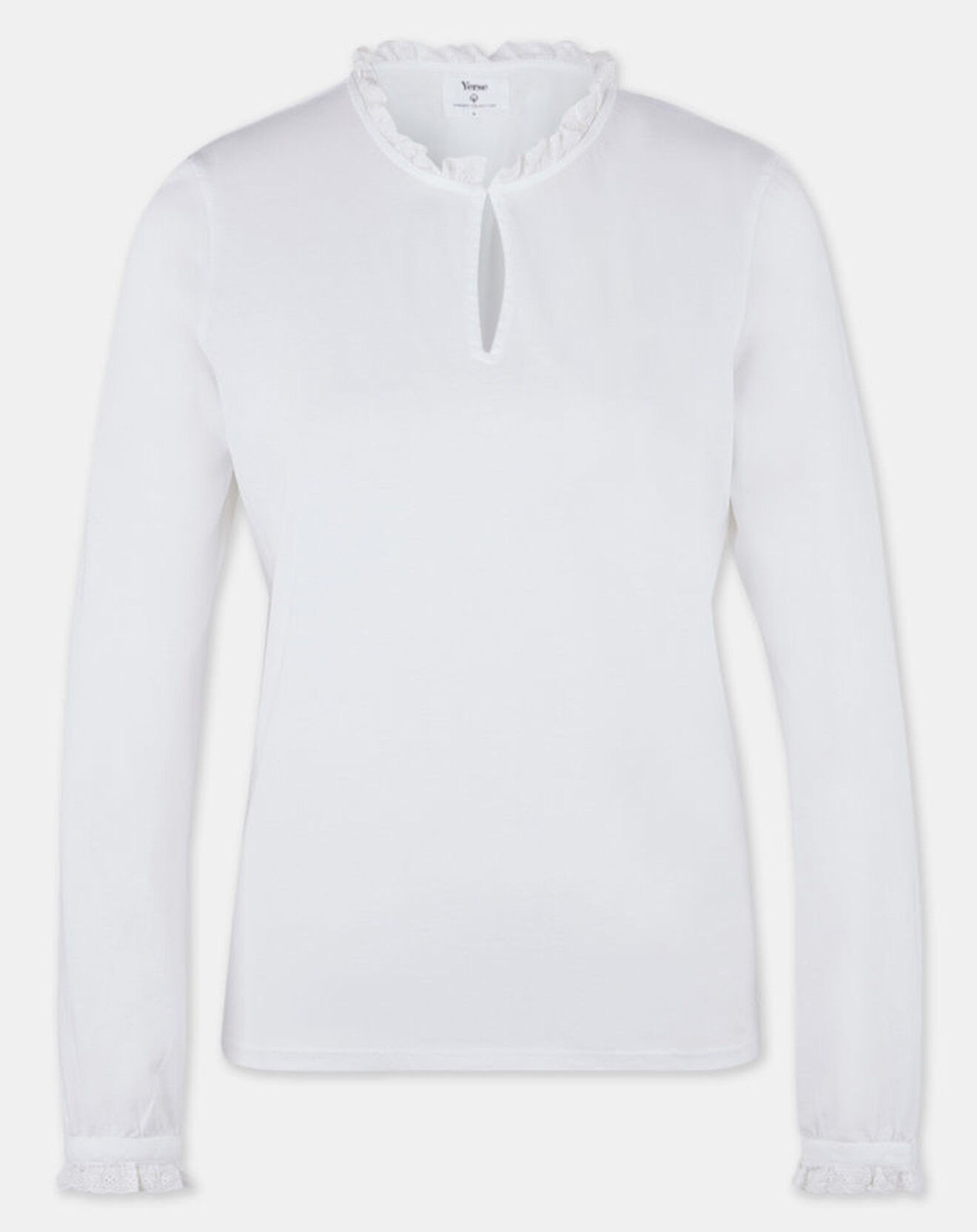 Yerse Blouse 100% Coton Bio Martine blanche