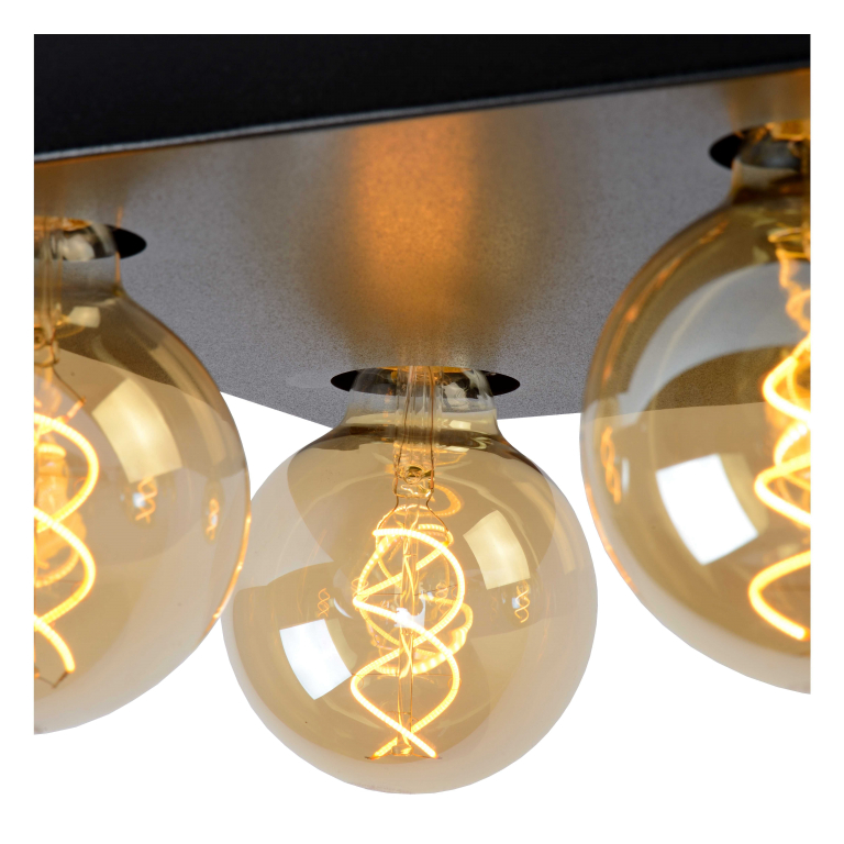 Lucide Surtus plafondlamp zwart
