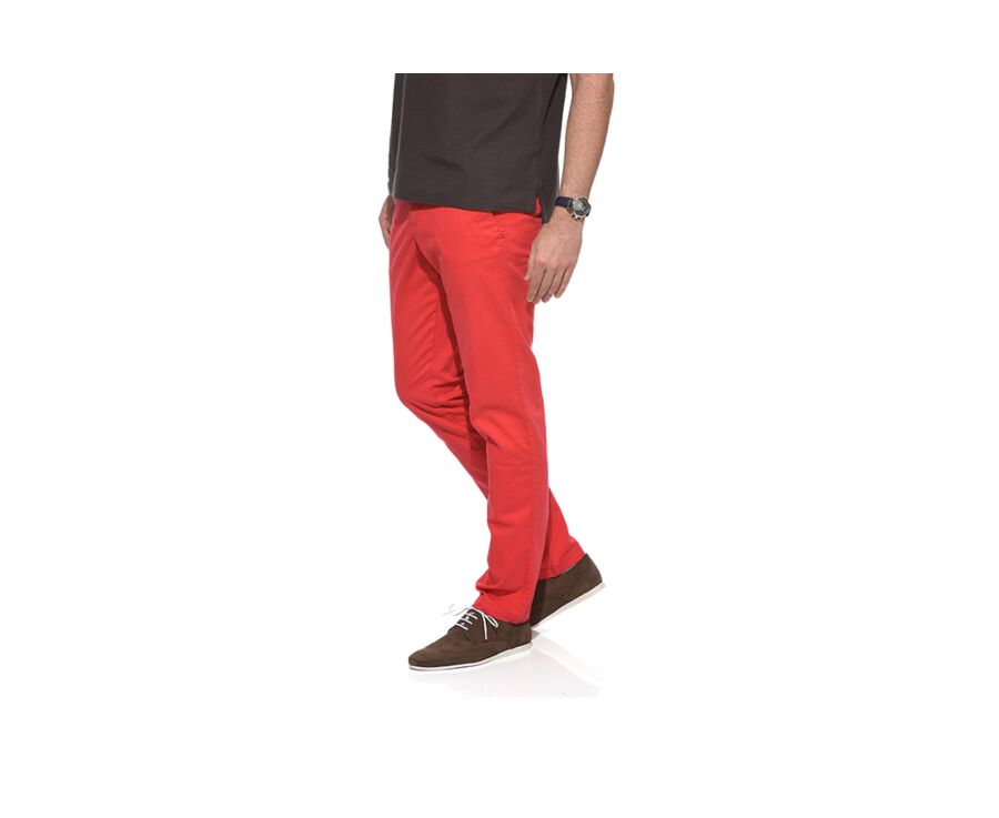 Pantalon chino homme Rouge Vif - KYRK