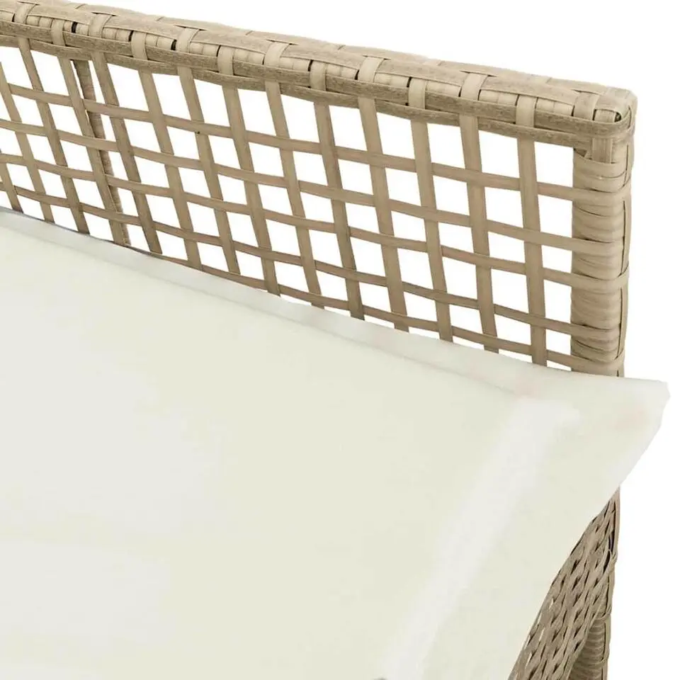 vidaXL - Tuinstoel - Beige - Poly rattan - 53 x 60 x 85cm