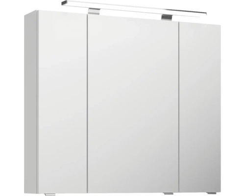 Pelipal xpressline 4010 badkamermeubelset, BxHxD 144 x 200 x 45 cm, hoogglans witte fronten, met witte keramische wastafel, 4010.0800112090