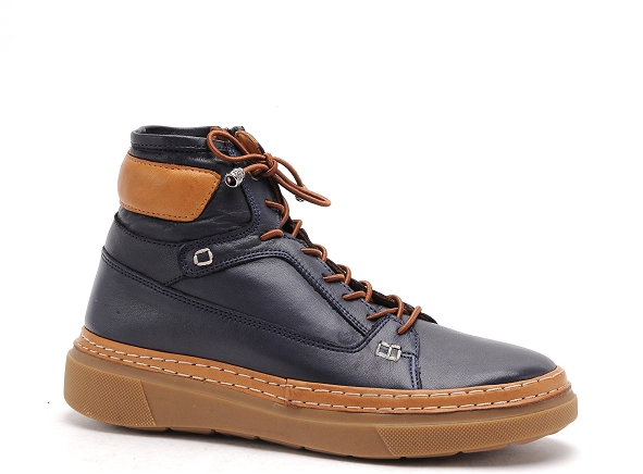 Coco abricot boots bottine plates femme mege bleu