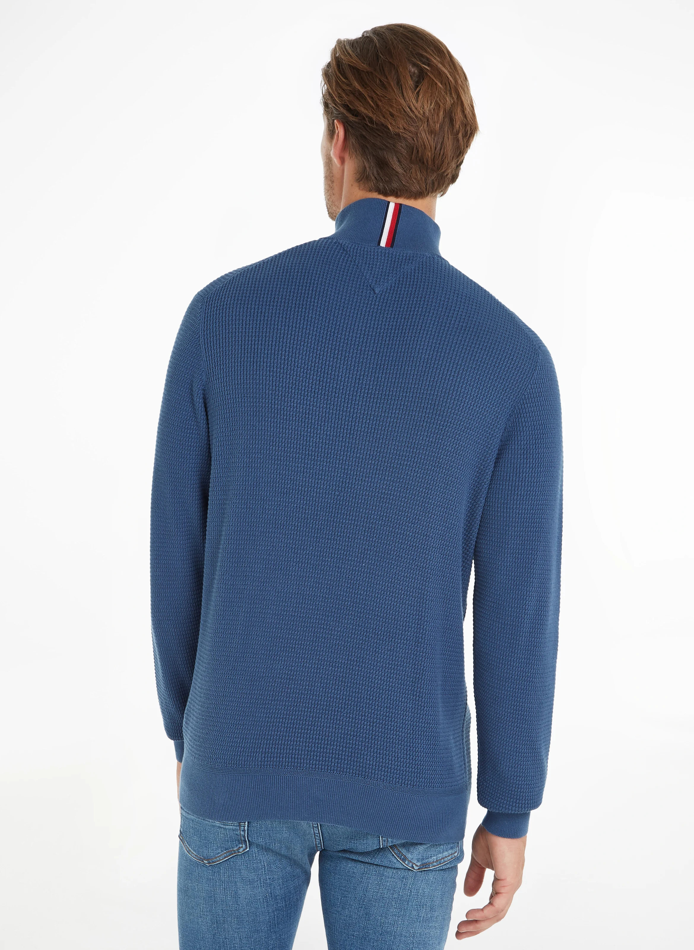 Polo regular-fit en coton organique | Bleu