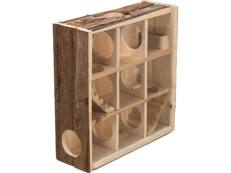 Trixie Turm mit 9 Kammern, 30 x 30 x 10 cm Spielturm für Zwerghamster oder Mäuse